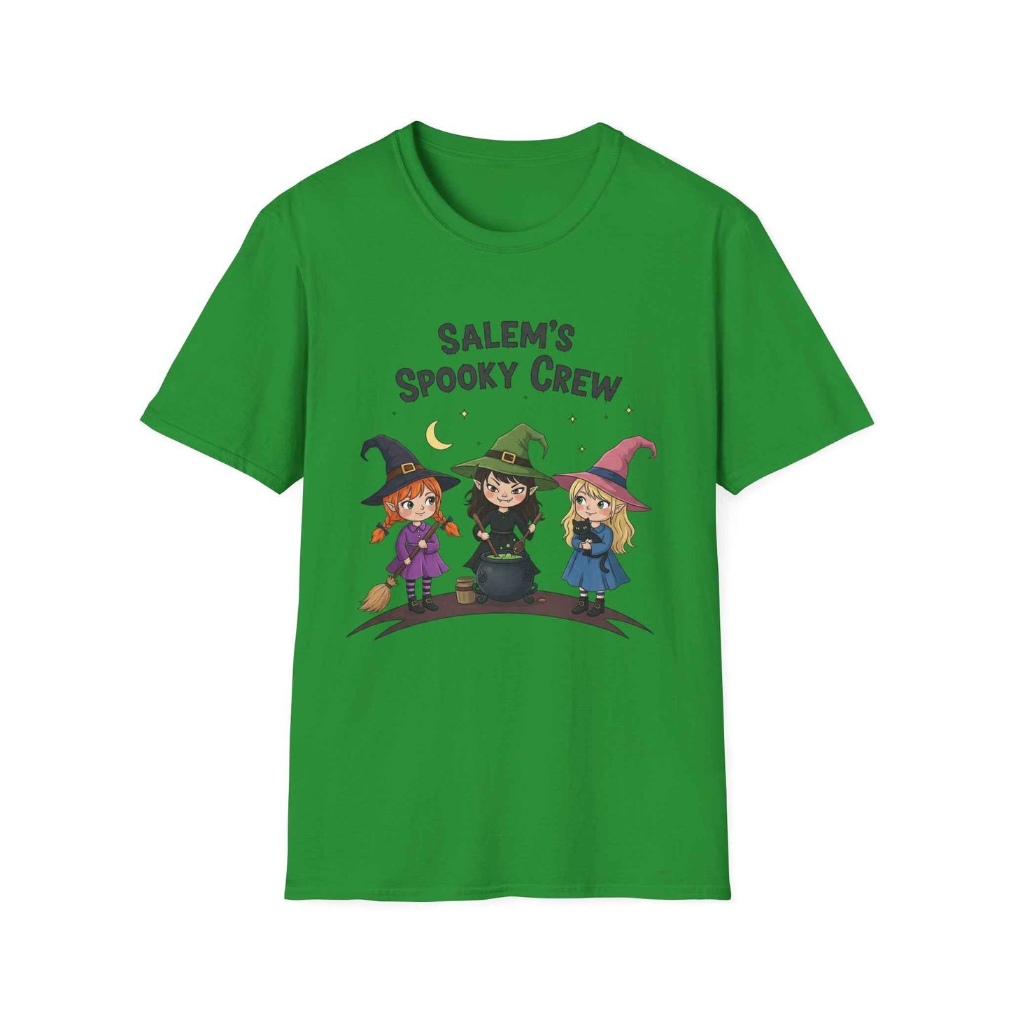 Salem's Spooky Crew T-Shirt, Cute Halloween Shirt, Unisex Witch Tee