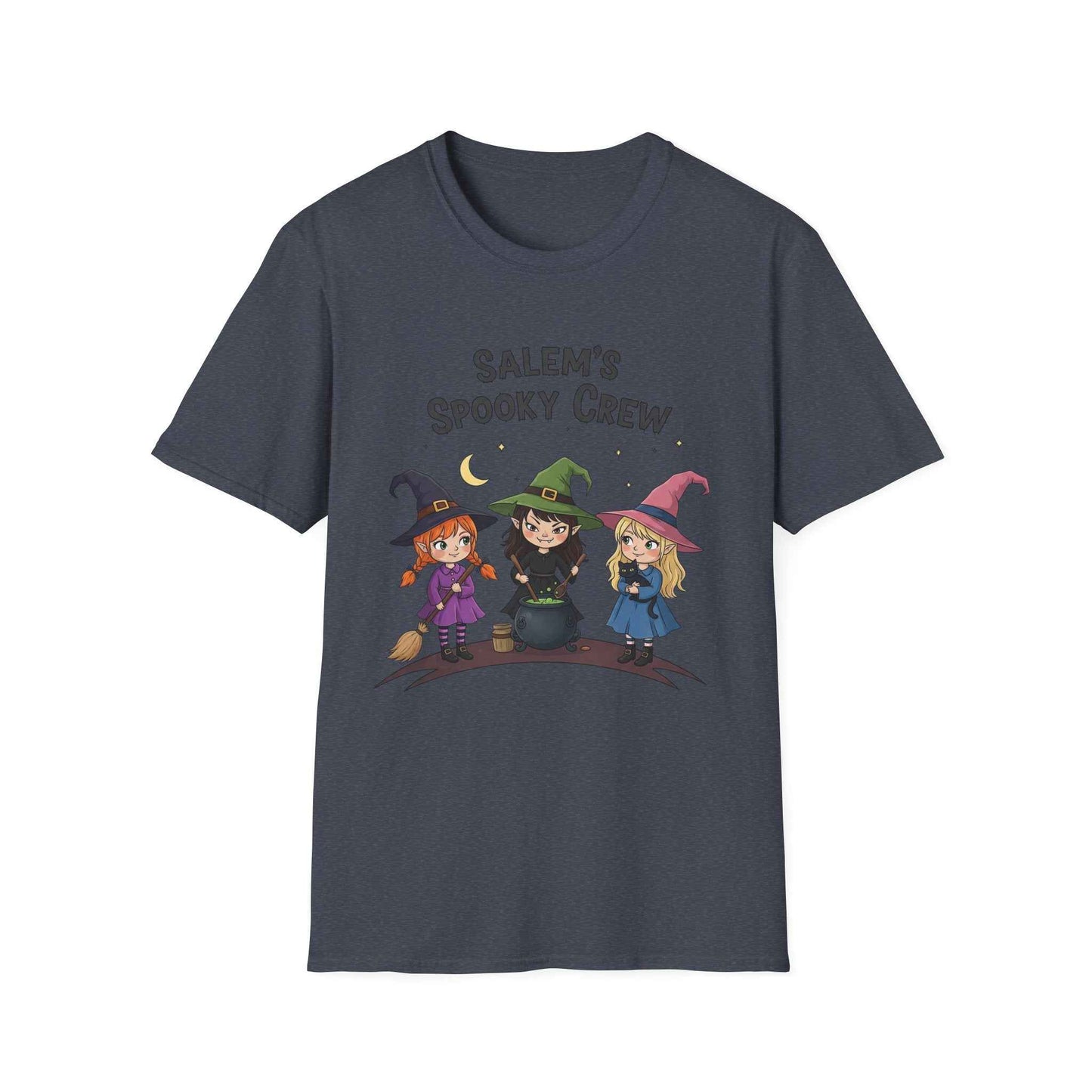 Salem's Spooky Crew T-Shirt, Cute Halloween Shirt, Unisex Witch Tee