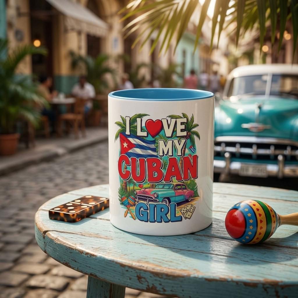 I Love My Cuban Girl Mug | Cuban Love Gift for Her | 11oz