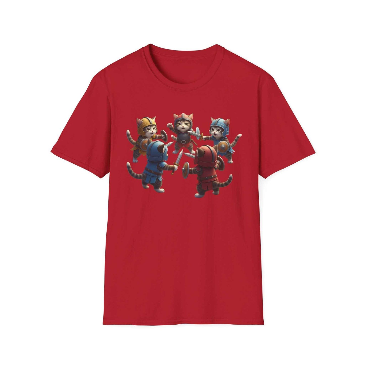 Camiseta Súper Cute de Gatos Guerreros (Kitten Knights) | Regalo Único para Fans de Fantasía y RPG