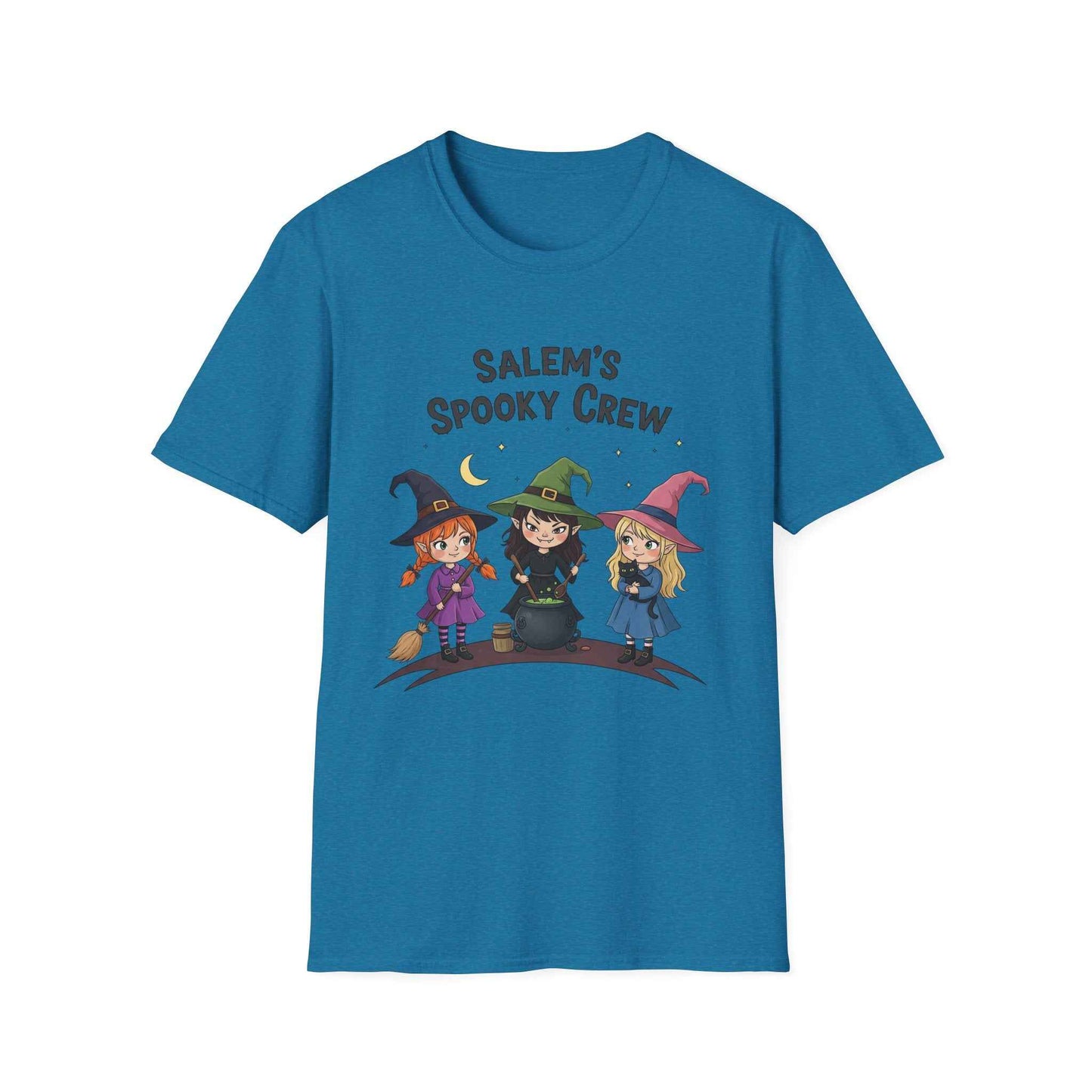 Salem's Spooky Crew T-Shirt, Cute Halloween Shirt, Unisex Witch Tee