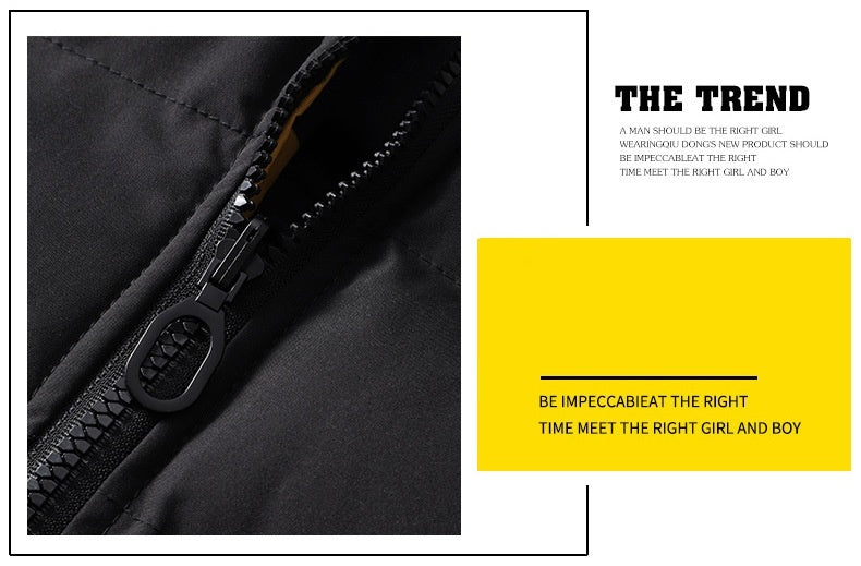 Men's Thickened Cotton-Padded Winter Jacket - Warm Insulated Coat