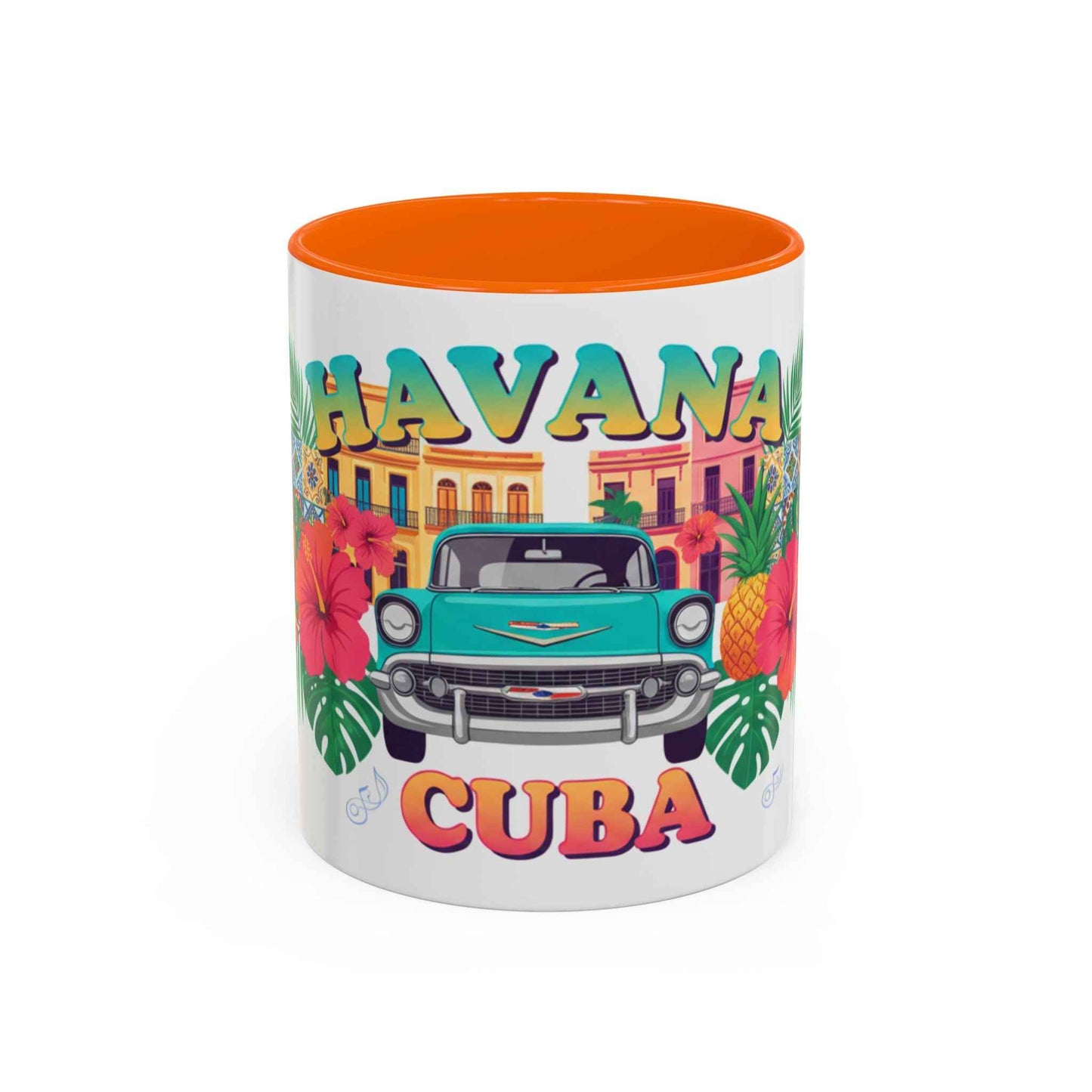 Havana Cuba Vintage Car Coffee Mug – Retro Tropical Travel Mug