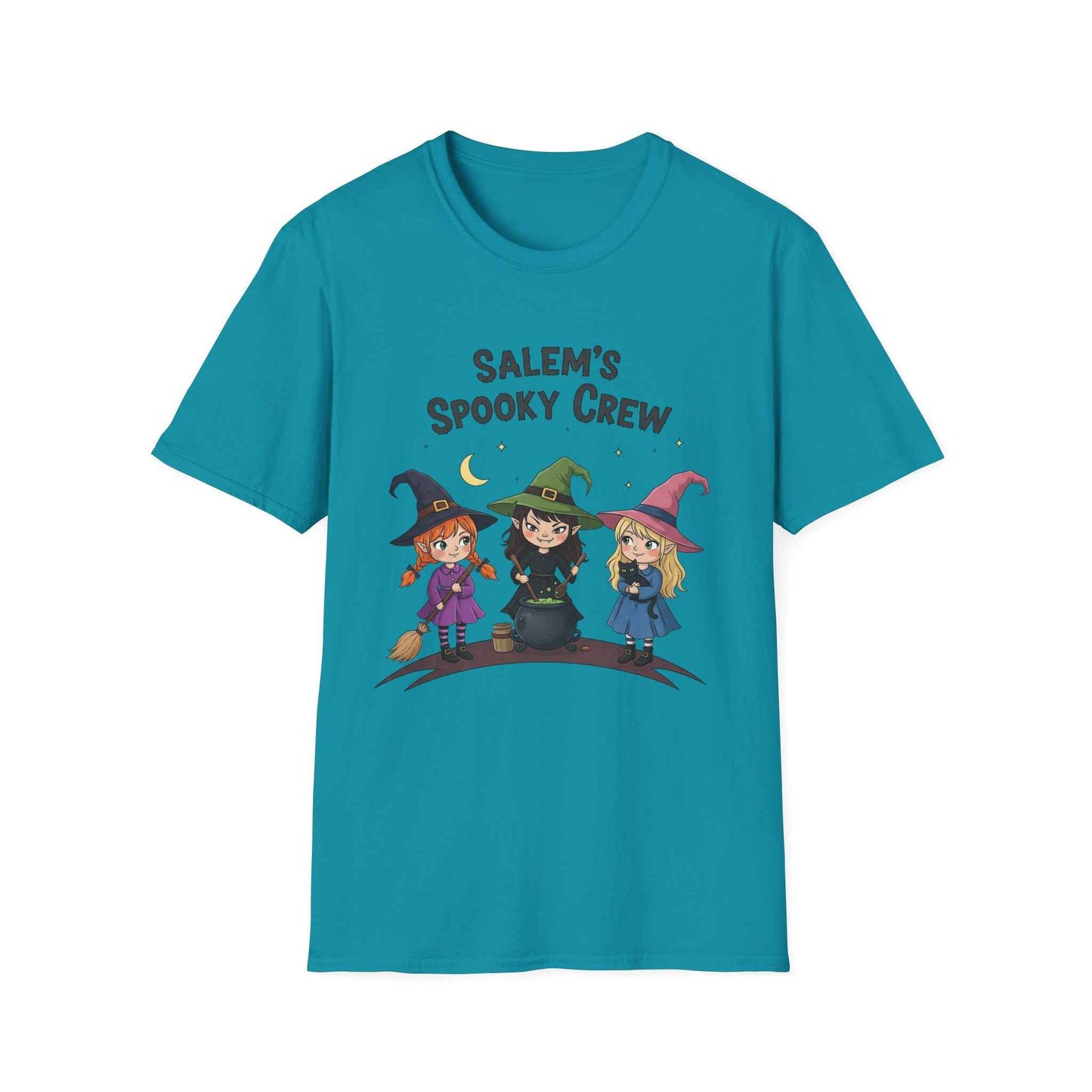 Salem's Spooky Crew T-Shirt, Cute Halloween Shirt, Unisex Witch Tee
