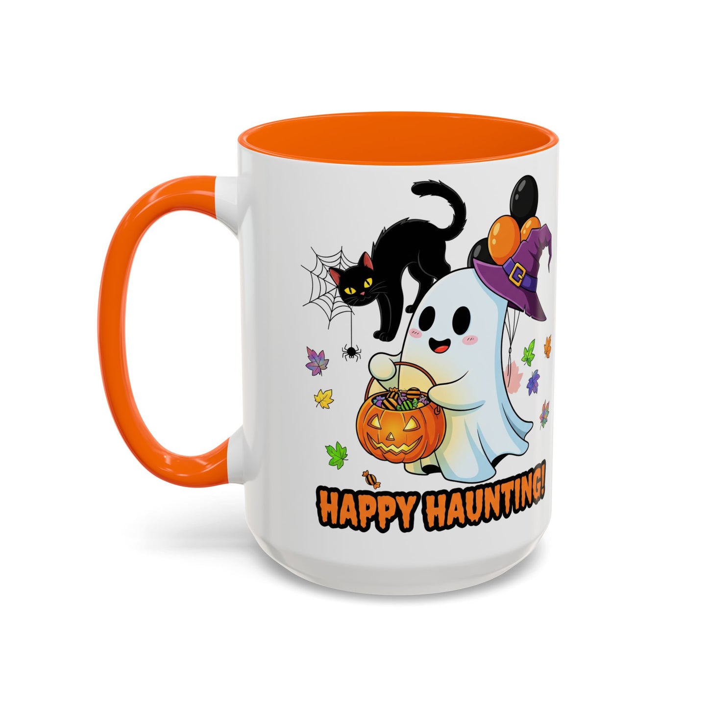 Happy Haunting! Halloween Ghost Coffee Mug (11/15oz)