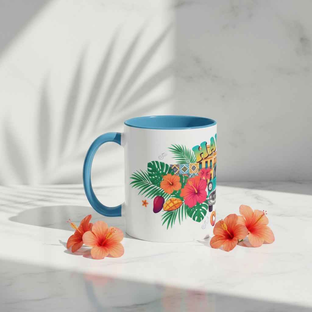 Havana Cuba Vintage Car Coffee Mug – Retro Tropical Travel Mug