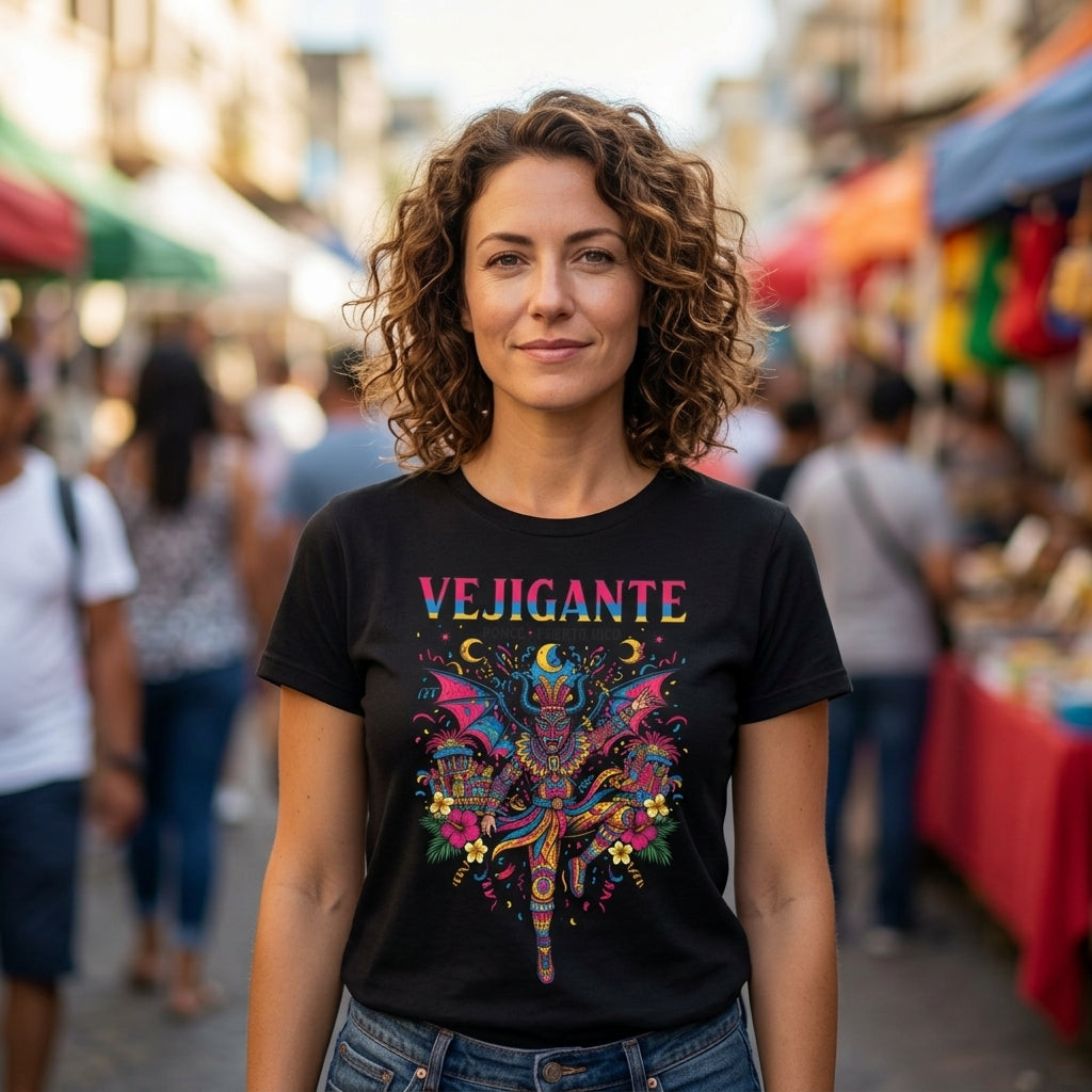 Vejigante Puerto Rico T-Shirt | Boricua Pride Graphic Tee | Havana Vibe