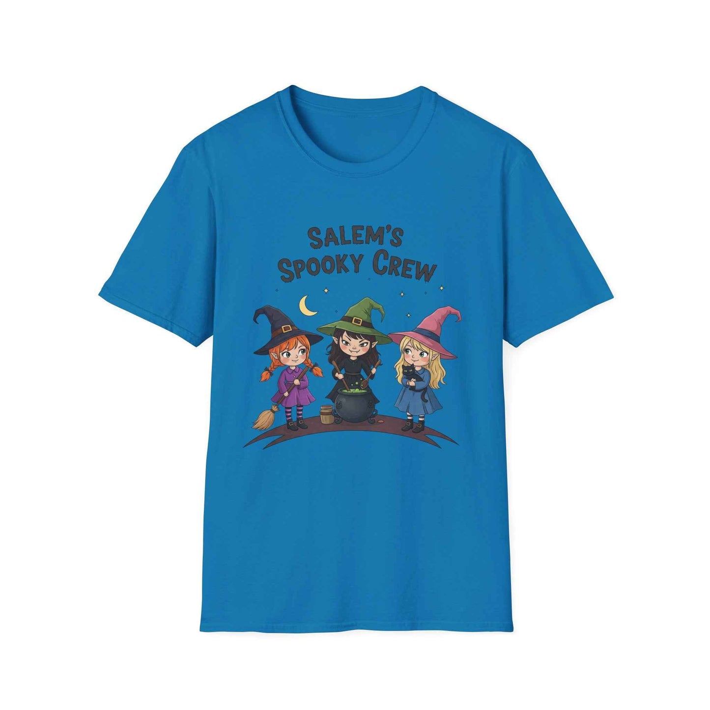 Salem's Spooky Crew T-Shirt, Cute Halloween Shirt, Unisex Witch Tee