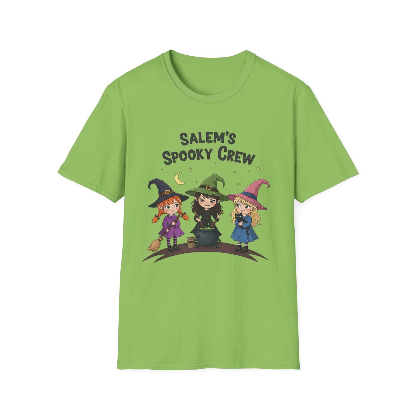 Salem's Spooky Crew T-Shirt, Cute Halloween Shirt, Unisex Witch Tee