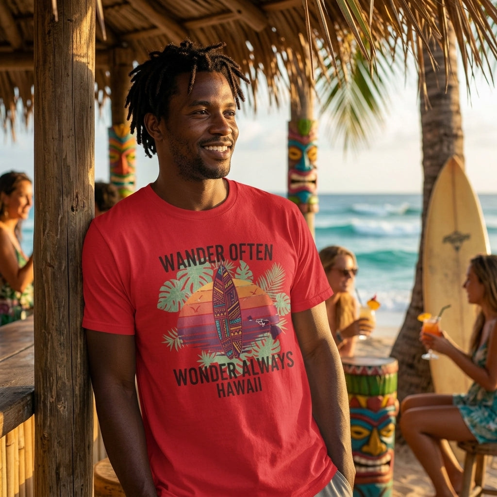 Wander Often T-Shirt | Unisex Surf & Travel Graphic Tee for Beach Lovers