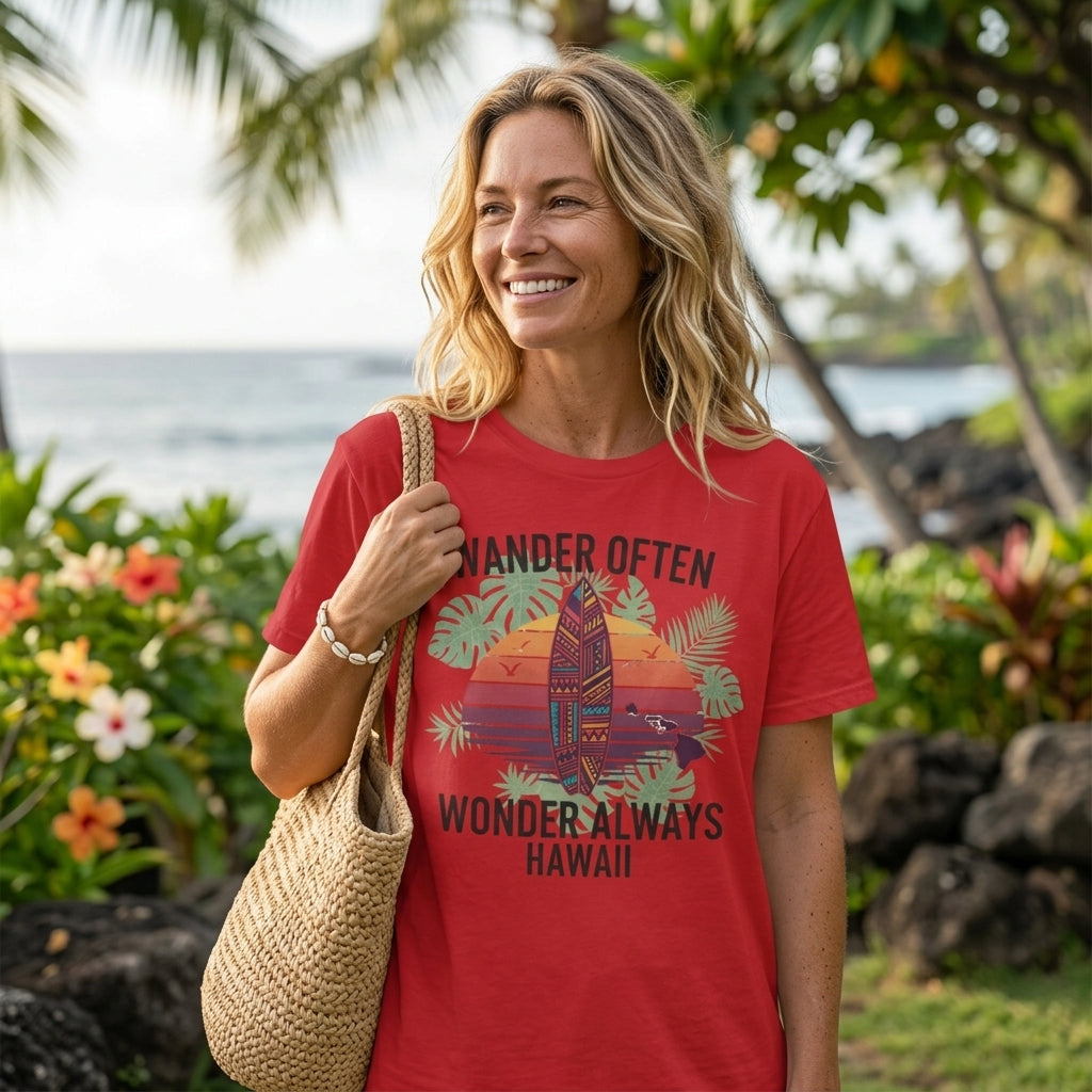 Wander Often T-Shirt | Unisex Surf & Travel Graphic Tee for Beach Lovers