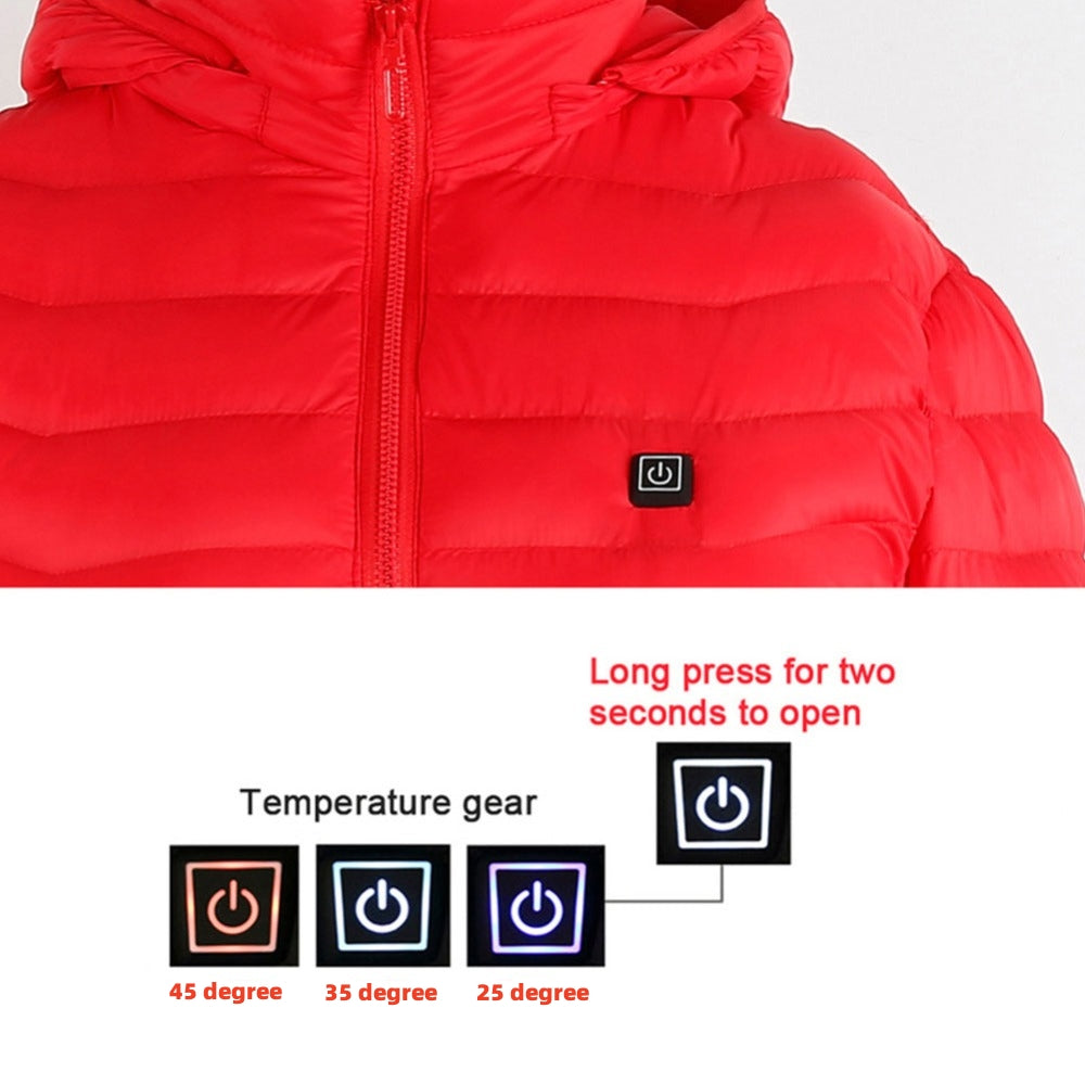 Men's USB Heated Vest - Electric Thermal Jacket with Zip-Up Design