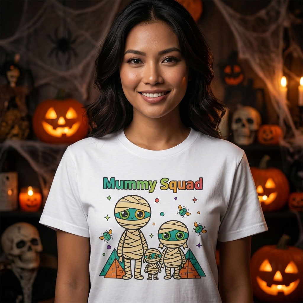 Mummy Squad T-Shirt | Cute Halloween Family Matching Graphic Tee