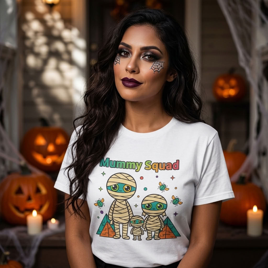 Mummy Squad T-Shirt | Cute Halloween Family Matching Graphic Tee