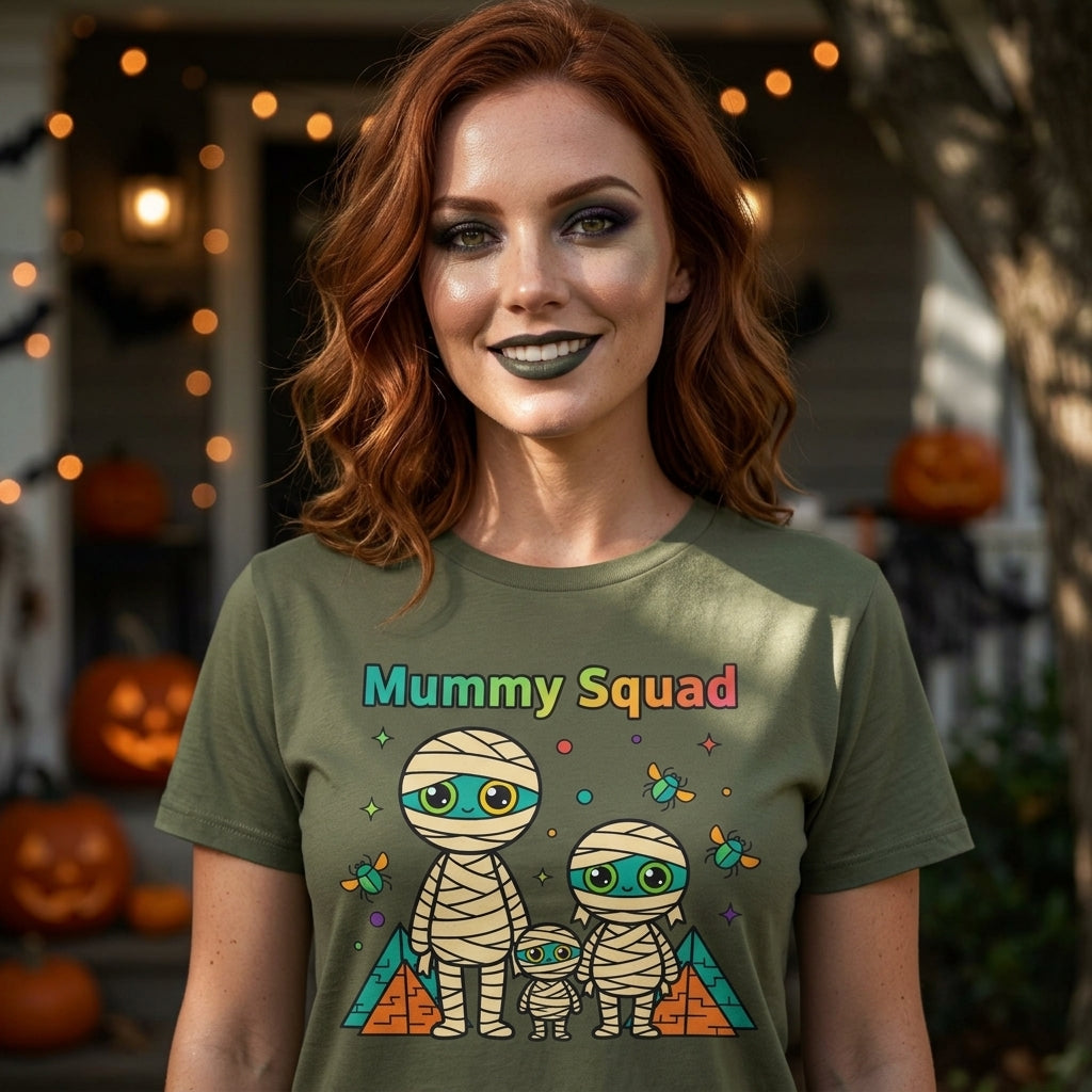 Mummy Squad T-Shirt | Cute Halloween Family Matching Graphic Tee