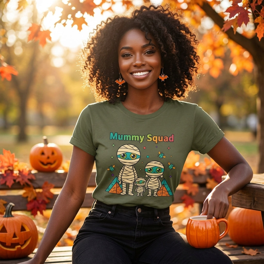 Mummy Squad T-Shirt | Cute Halloween Family Matching Graphic Tee