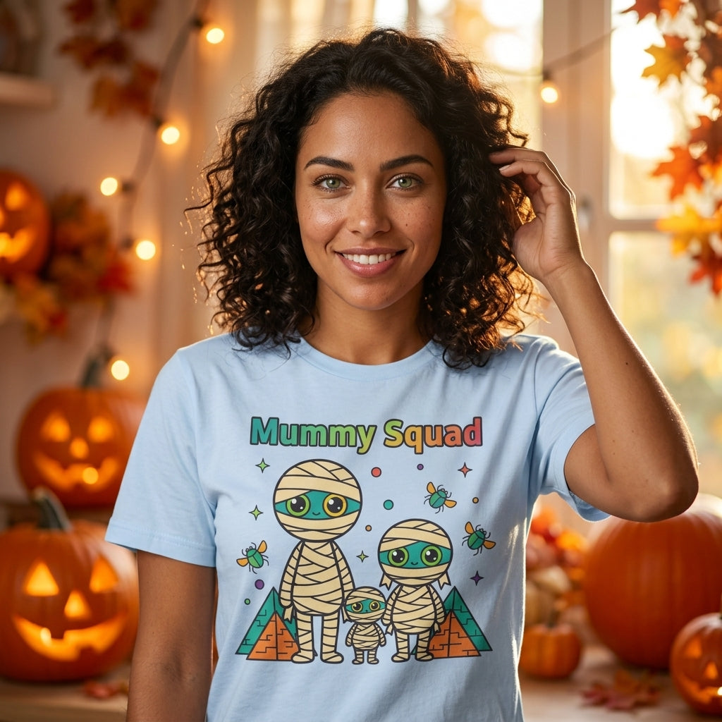Mummy Squad T-Shirt | Cute Halloween Family Matching Graphic Tee