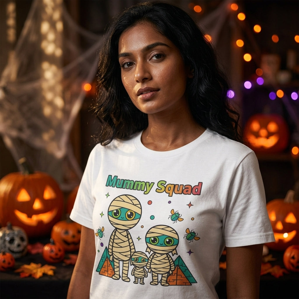 Mummy Squad T-Shirt | Cute Halloween Family Matching Graphic Tee