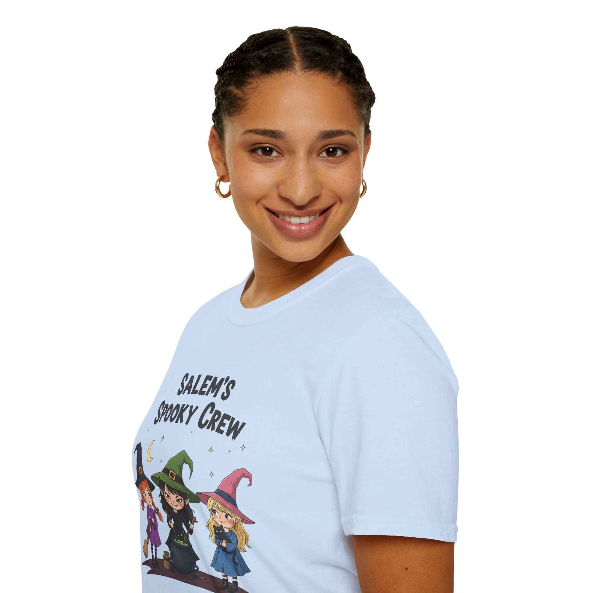Salem's Spooky Crew T-Shirt, Cute Halloween Shirt, Unisex Witch Tee