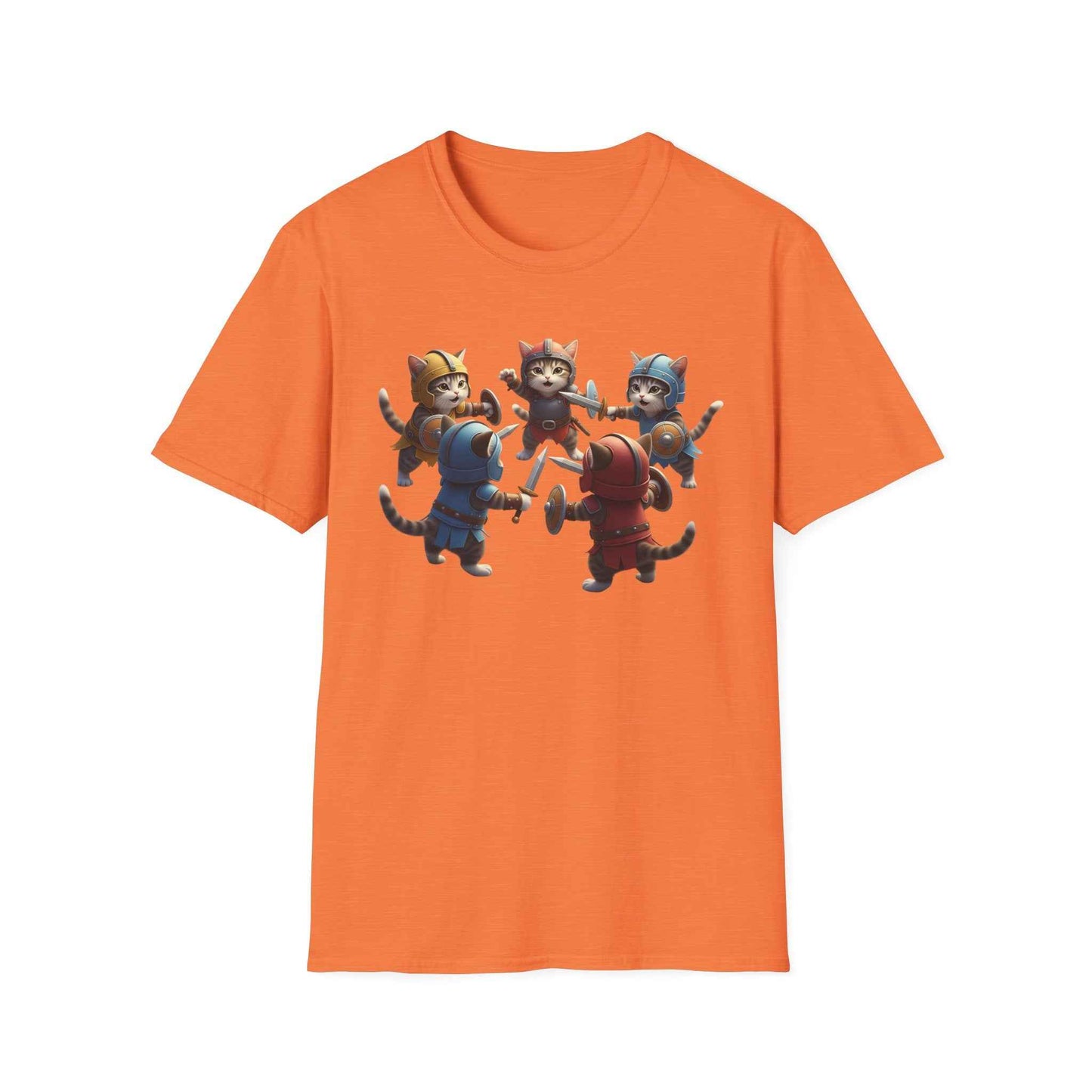 Camiseta Súper Cute de Gatos Guerreros (Kitten Knights) | Regalo Único para Fans de Fantasía y RPG