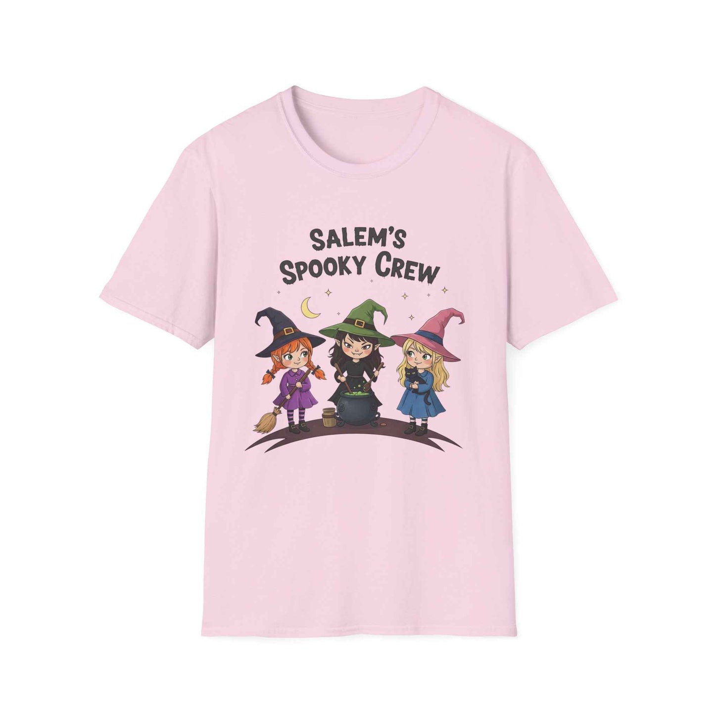 Salem's Spooky Crew T-Shirt, Cute Halloween Shirt, Unisex Witch Tee