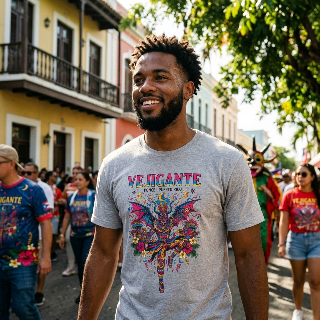 Vejigante Puerto Rico T-Shirt | Boricua Pride Graphic Tee | Havana Vibe