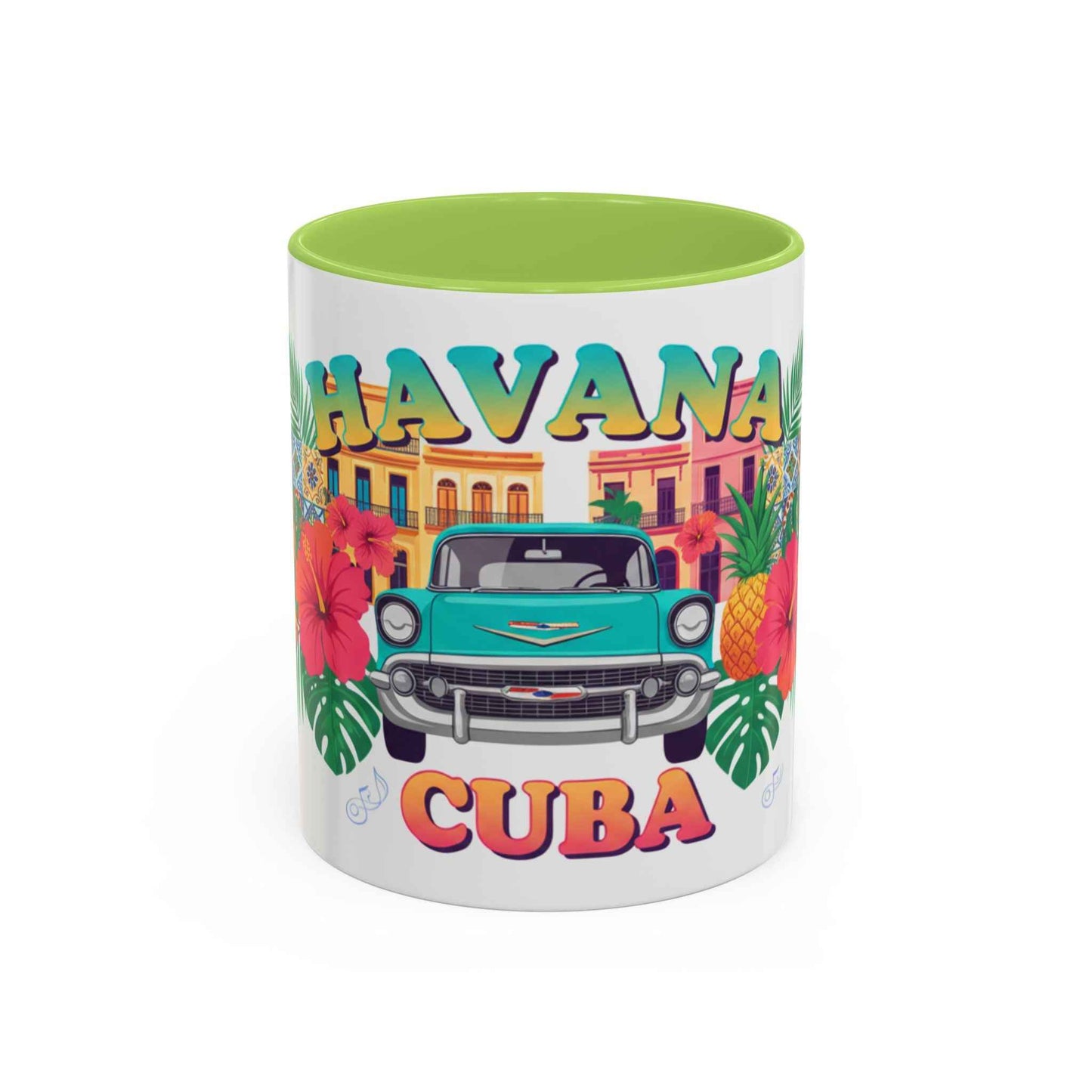 Havana Cuba Vintage Car Coffee Mug – Retro Tropical Travel Mug