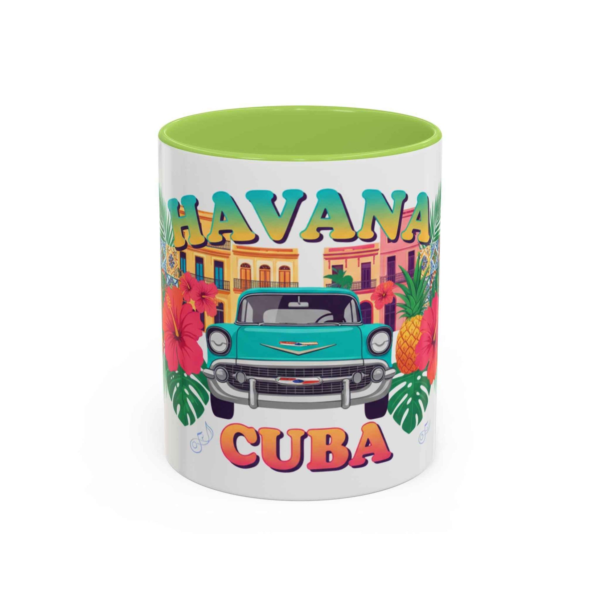 Havana Cuba Vintage Car Coffee Mug – Retro Tropical Travel Mug