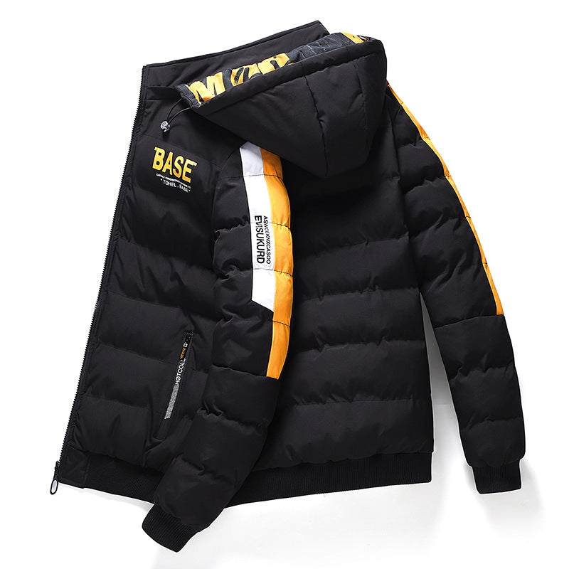 Men's Thickened Cotton-Padded Winter Jacket - Warm Insulated Coat