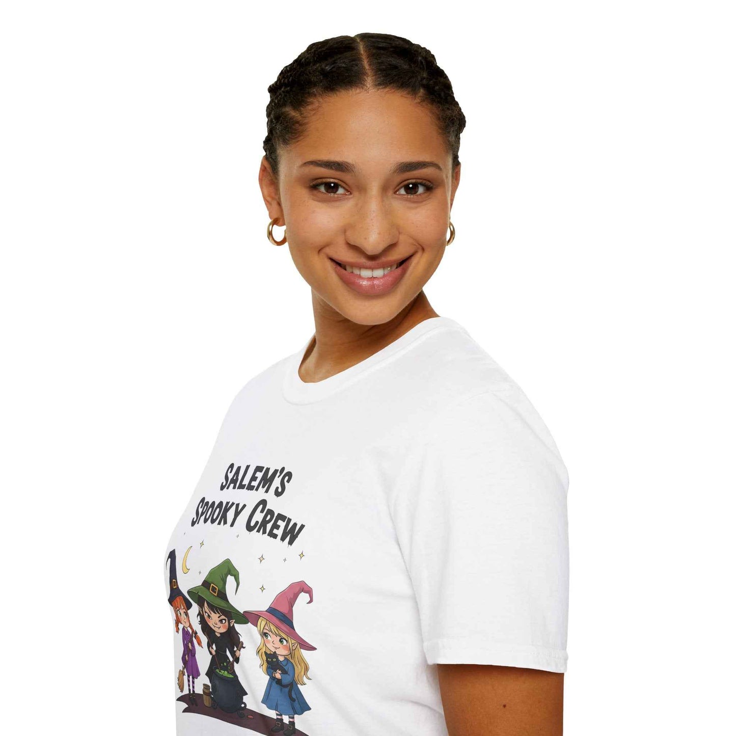 Salem's Spooky Crew T-Shirt, Cute Halloween Shirt, Unisex Witch Tee