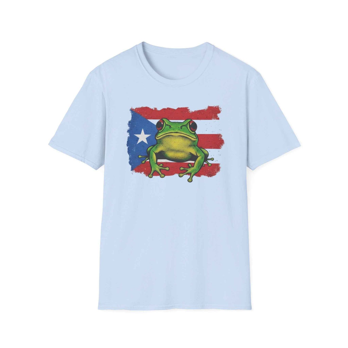 Puerto Rico Flag and Coquí T-Shirt - Boricua Pride Personalized 100% Cotton Unisex