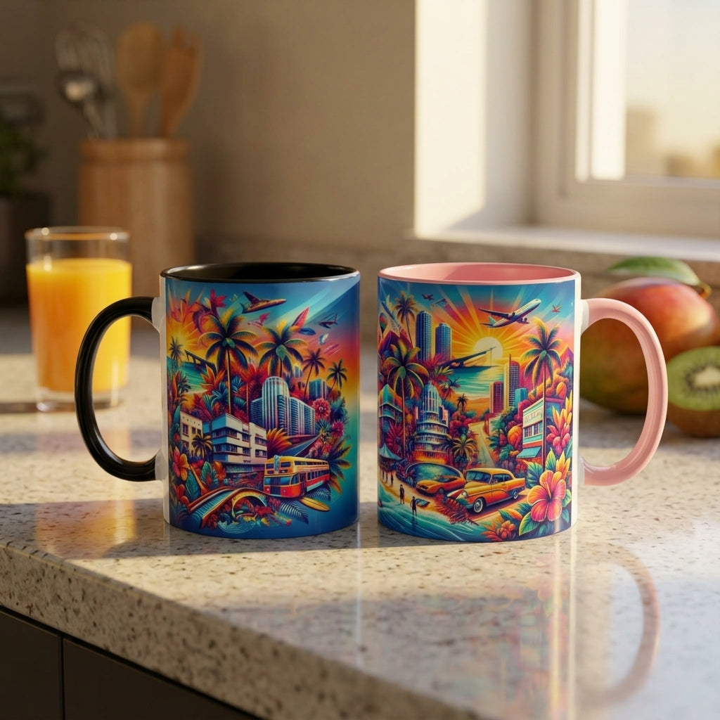 Mug - Vibrant Florida Tropical Landscape Coffee Mug (11, 15oz)