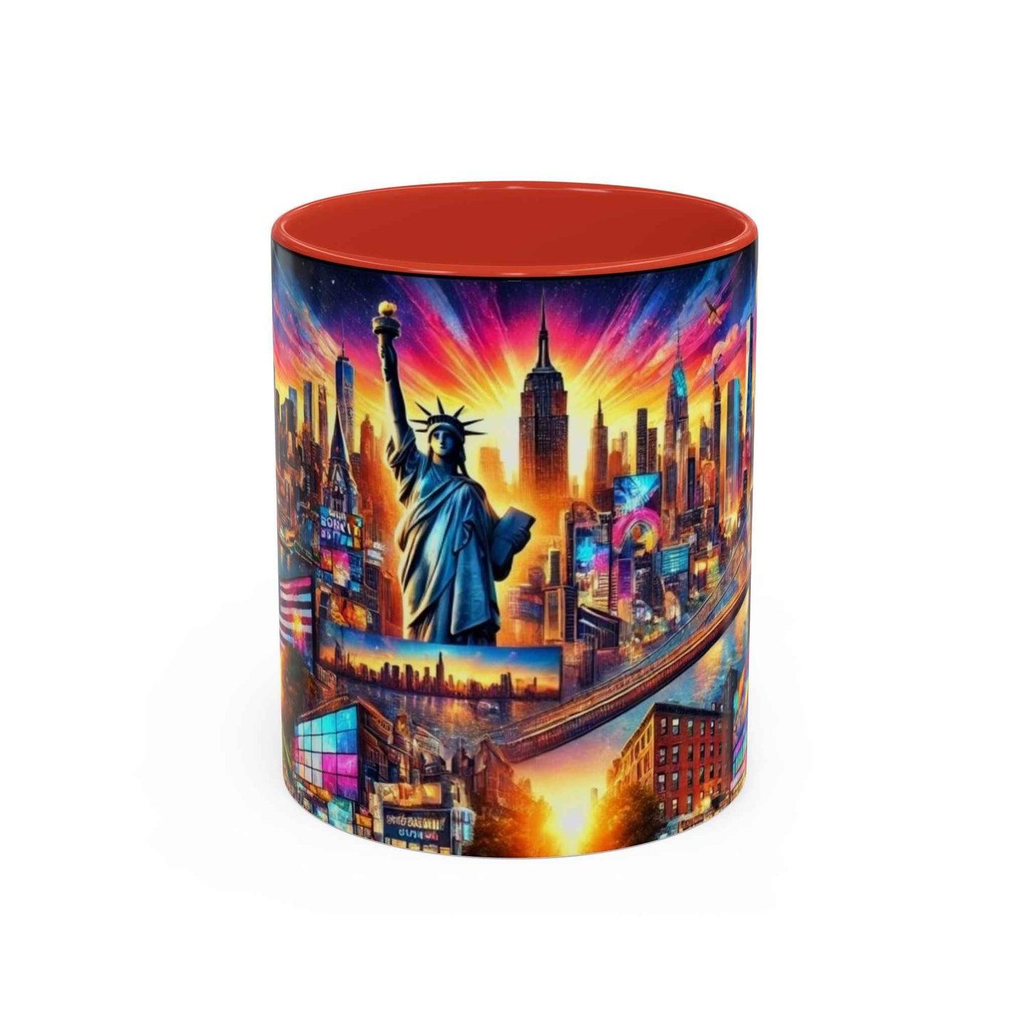 Mug - Vibrant New York City Skyline Coffee Mug (11, 15oz)