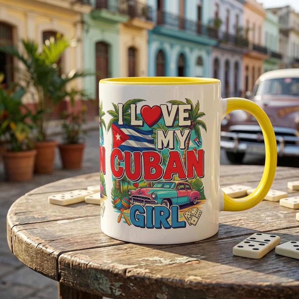 I Love My Cuban Girl Mug | Cuban Love Gift for Her | 11oz