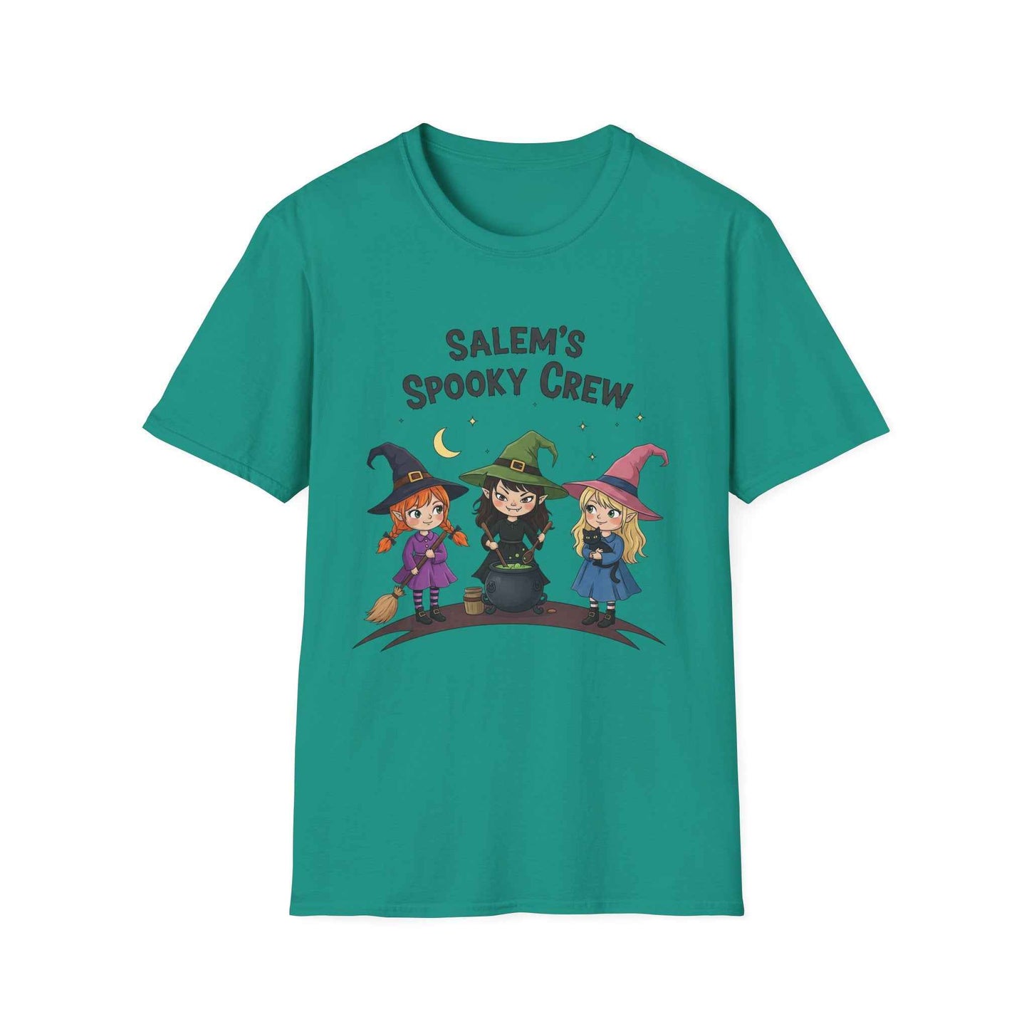 Salem's Spooky Crew T-Shirt, Cute Halloween Shirt, Unisex Witch Tee