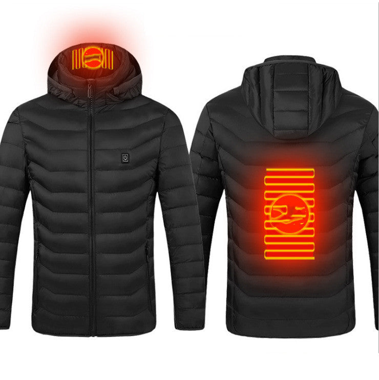 Men's USB Heated Vest - Electric Thermal Jacket with Zip-Up Design