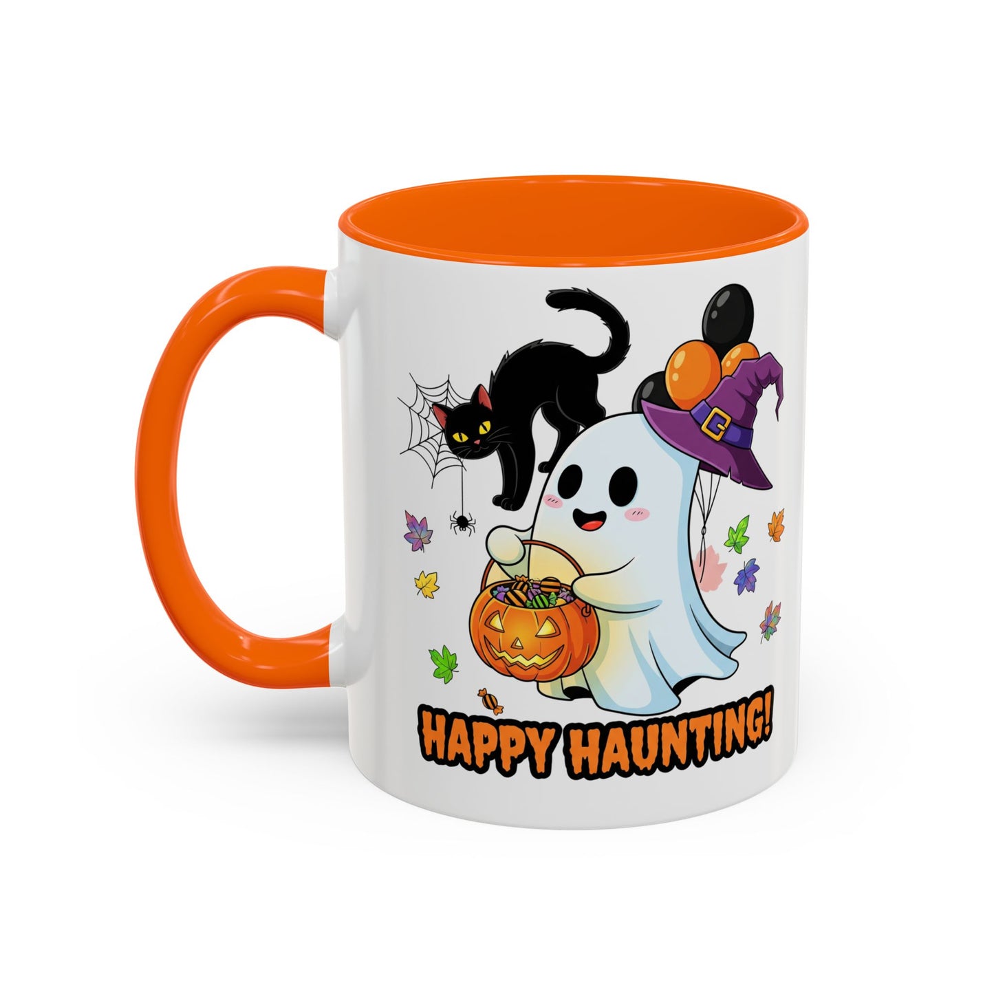 Happy Haunting! Halloween Ghost Coffee Mug (11/15oz)