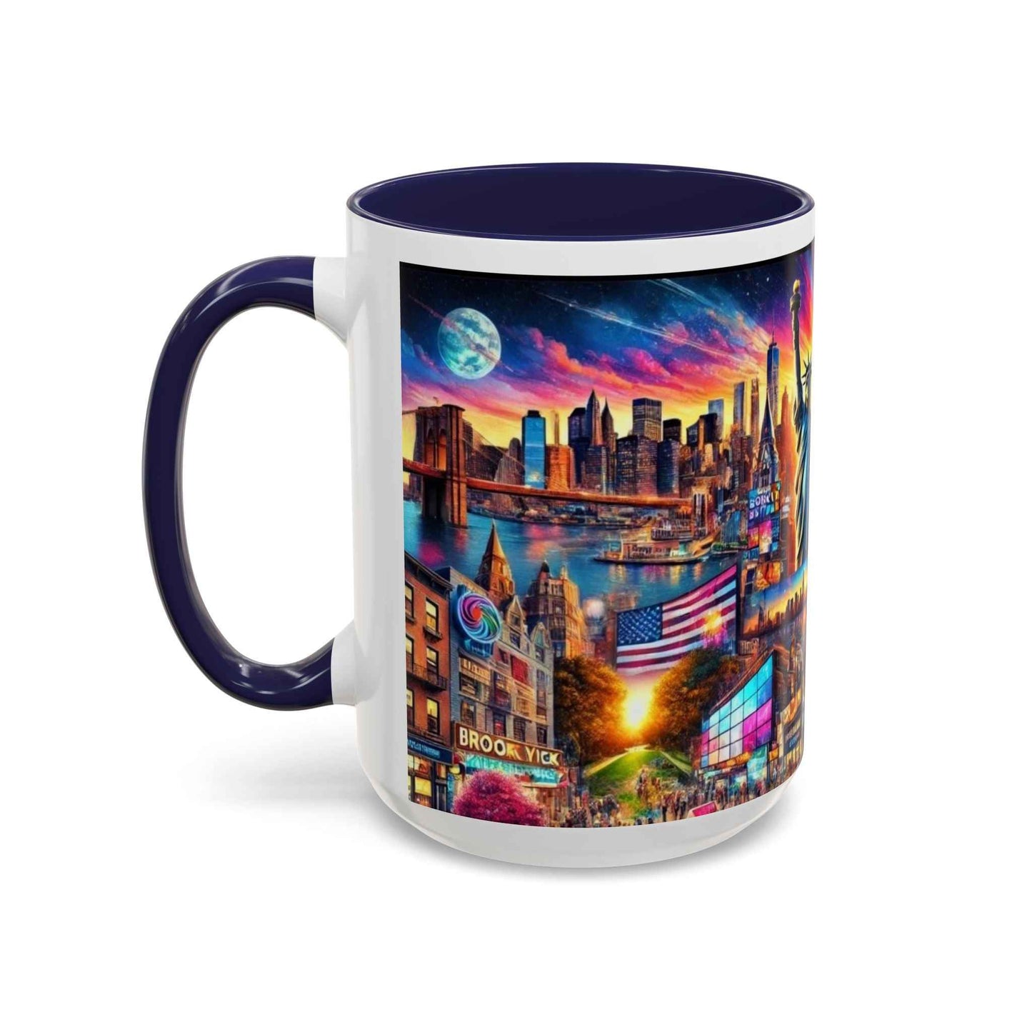 Mug - Vibrant New York City Skyline Coffee Mug (11, 15oz)