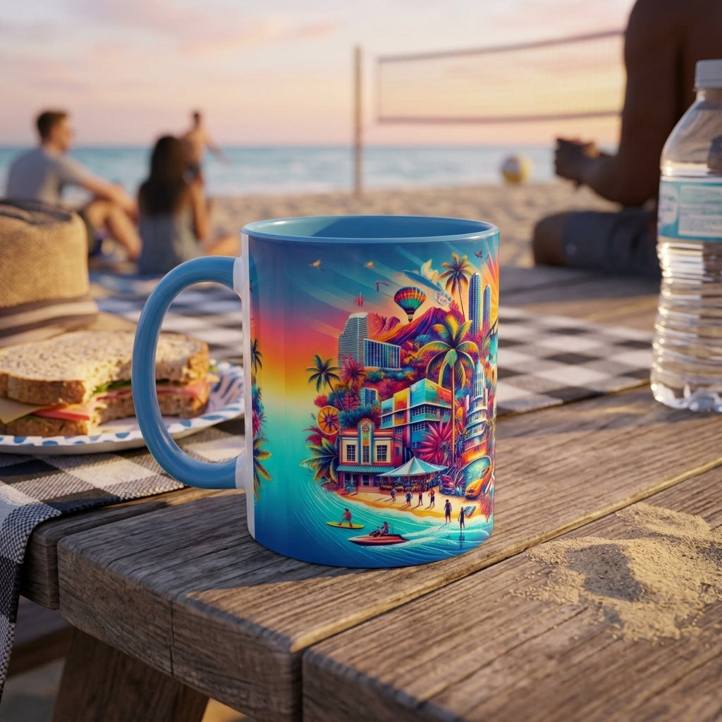 Mug - Vibrant Florida Tropical Landscape Coffee Mug (11, 15oz)