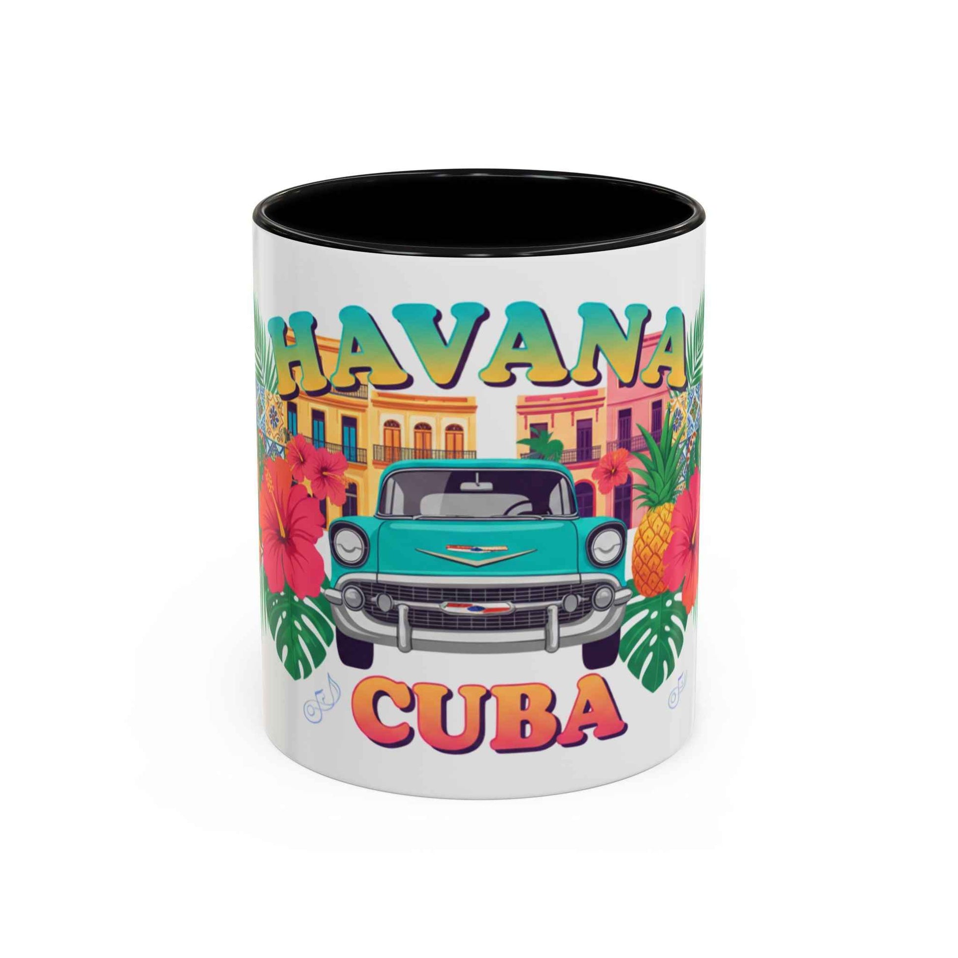 Havana Cuba Vintage Car Coffee Mug – Retro Tropical Travel Mug