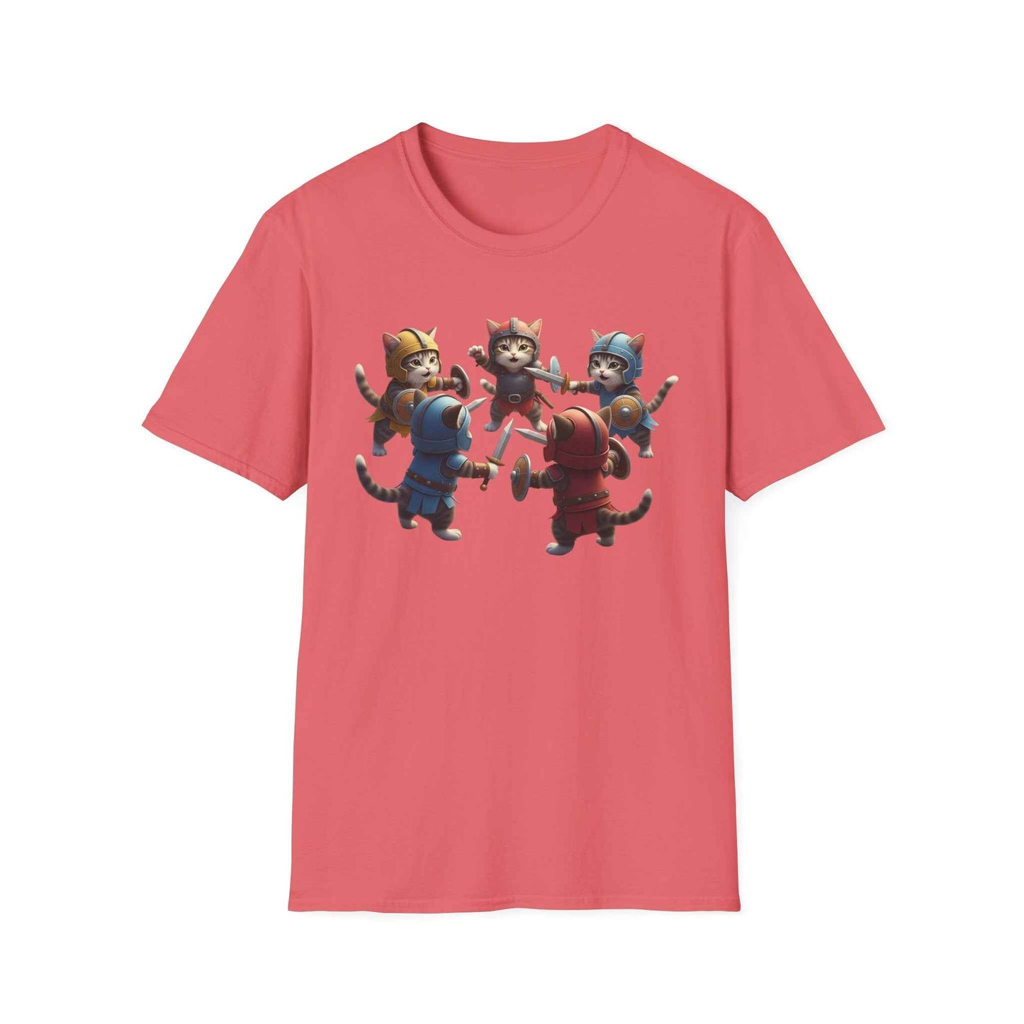 Camiseta Súper Cute de Gatos Guerreros (Kitten Knights) | Regalo Único para Fans de Fantasía y RPG