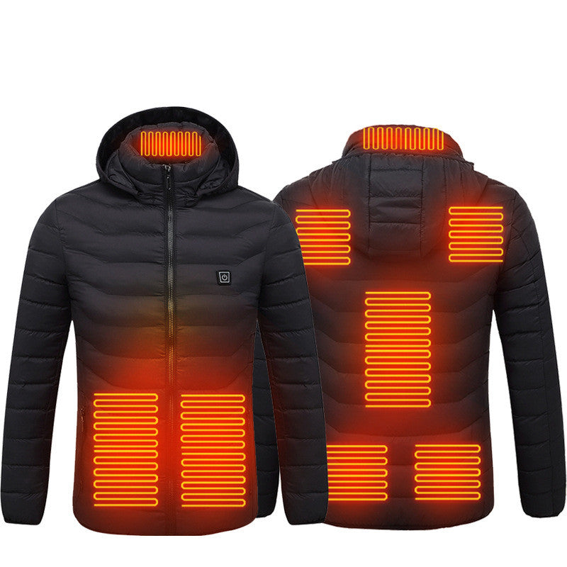 Smart Heated Jacket - 8-Piece Heating System with 3-Level Temperature Control