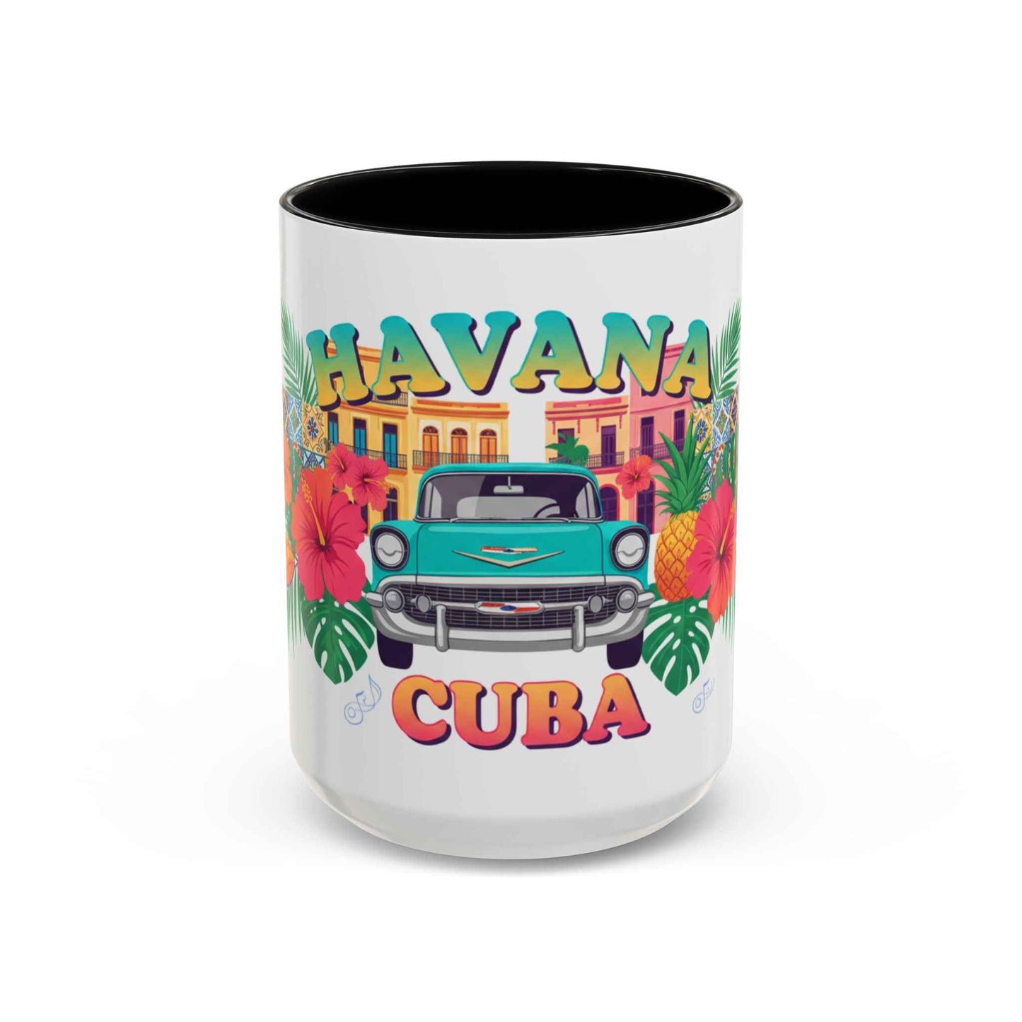 Havana Cuba Vintage Car Coffee Mug – Retro Tropical Travel Mug