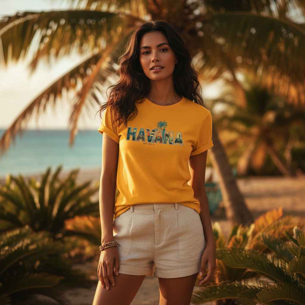 Island Essentials Premium Cotton Tee | Havana Vibe
