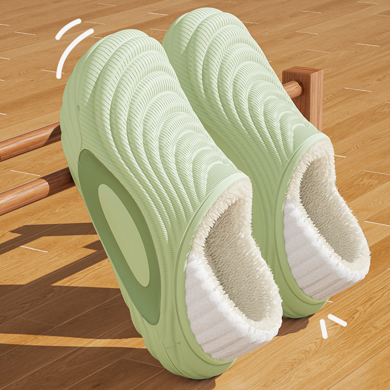 Men's Waterproof Cotton Slippers - Winter Outdoor House Shoes