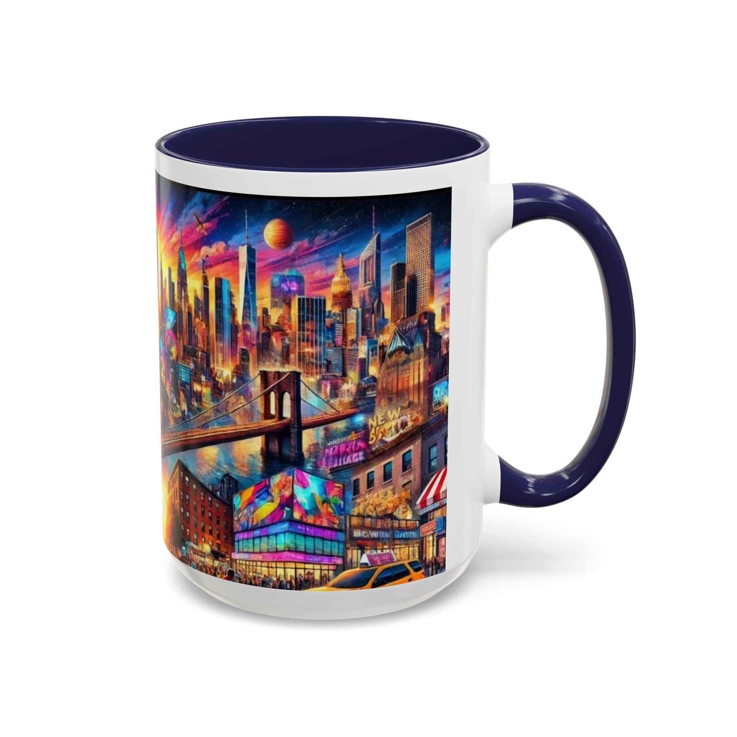 Mug - Vibrant New York City Skyline Coffee Mug (11, 15oz)