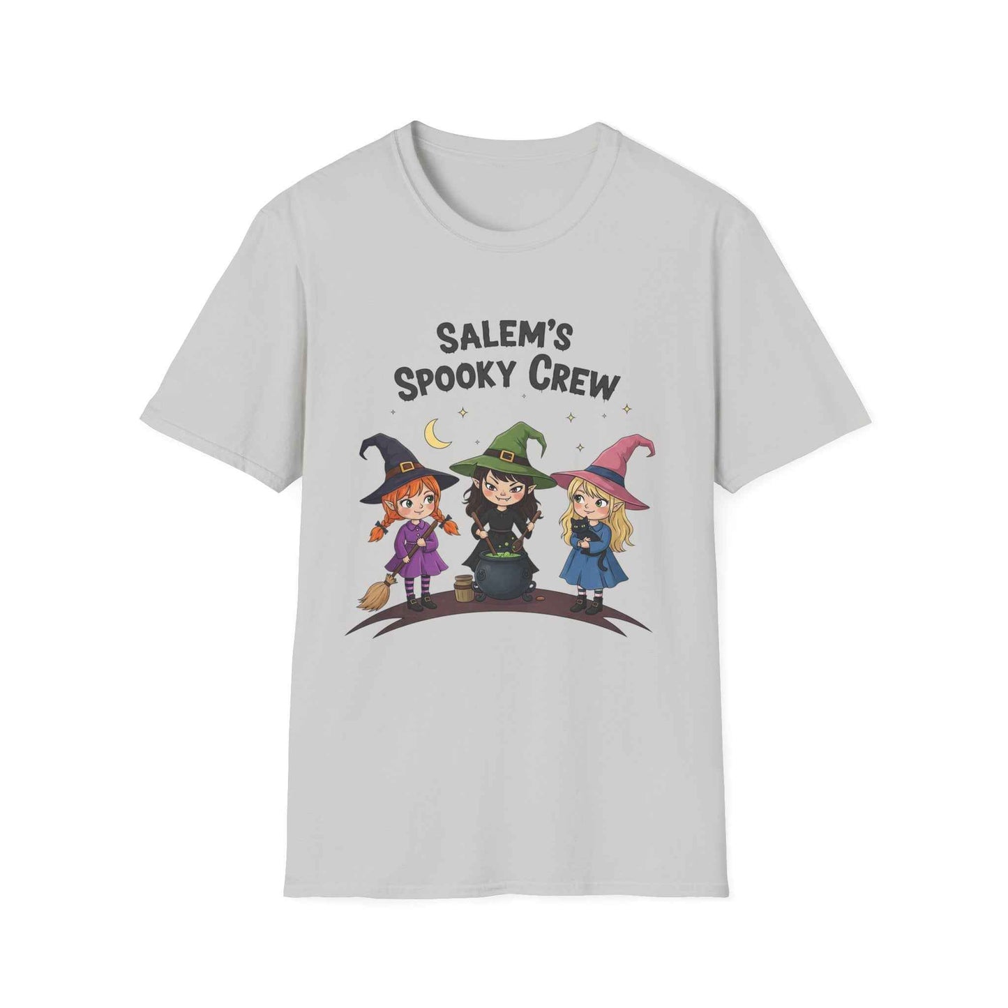 Salem's Spooky Crew T-Shirt, Cute Halloween Shirt, Unisex Witch Tee