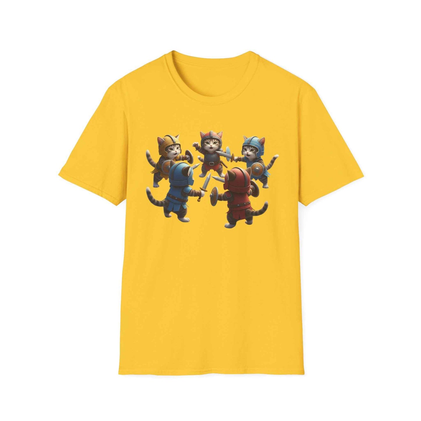 Camiseta Súper Cute de Gatos Guerreros (Kitten Knights) | Regalo Único para Fans de Fantasía y RPG