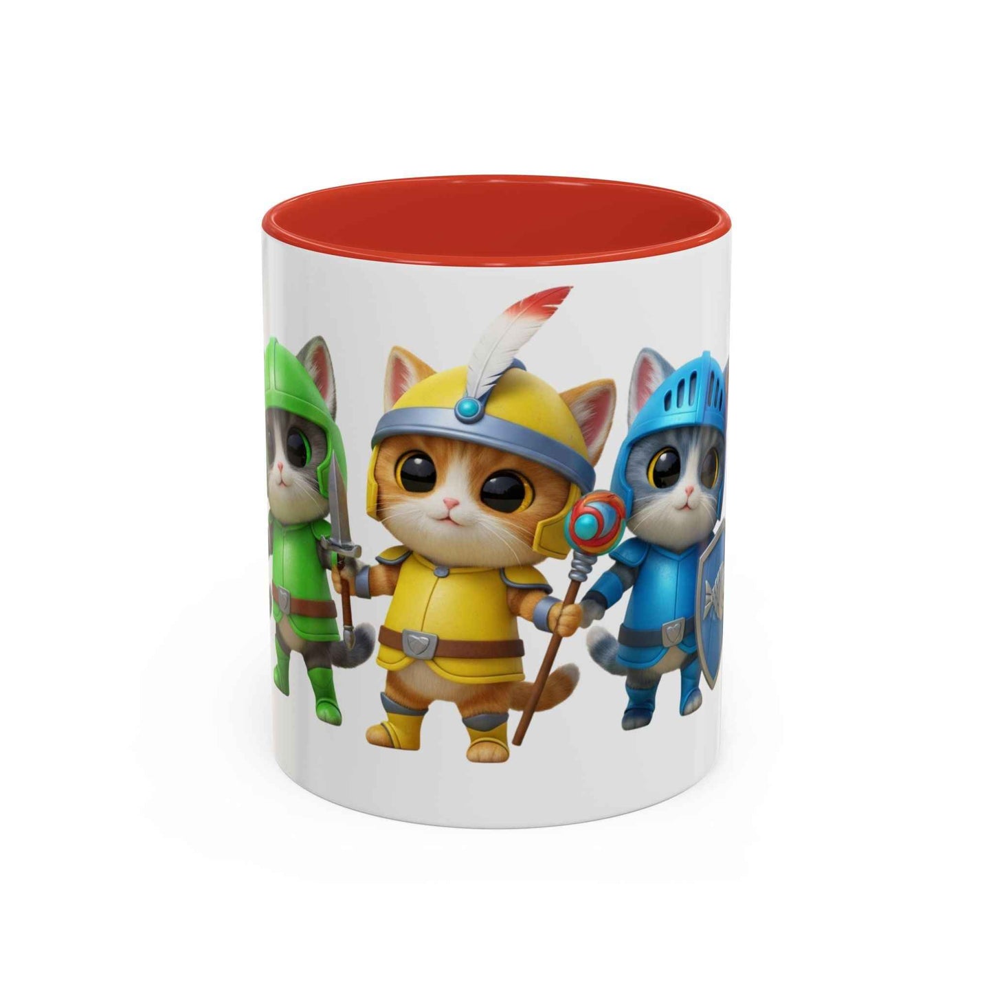 Cat Warrior Mug - Fierce Feline Coffee Cup for Cat Lovers