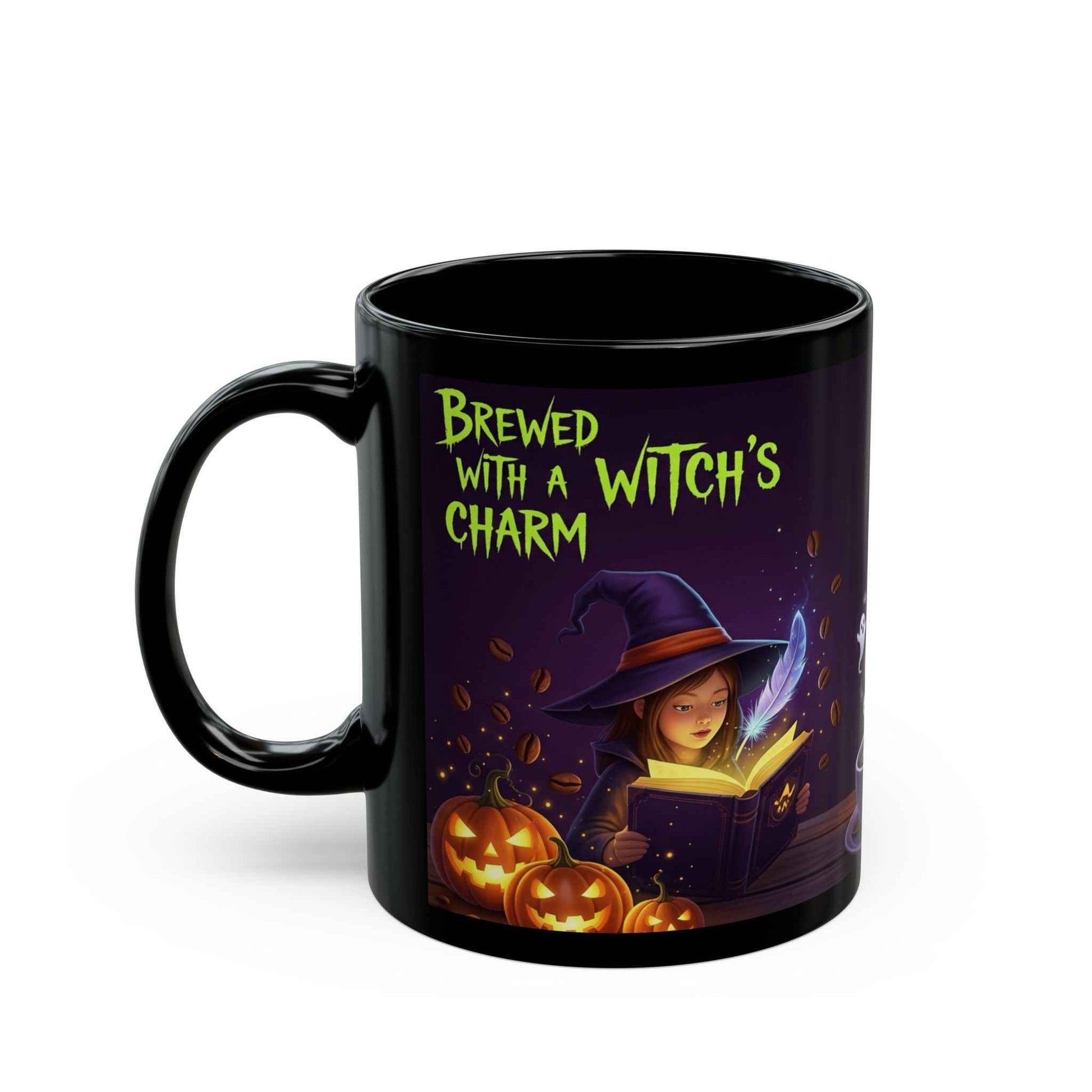 "Brewed with a Witch's Charm" Halloween Coffee Mug - Limited Edition Gift